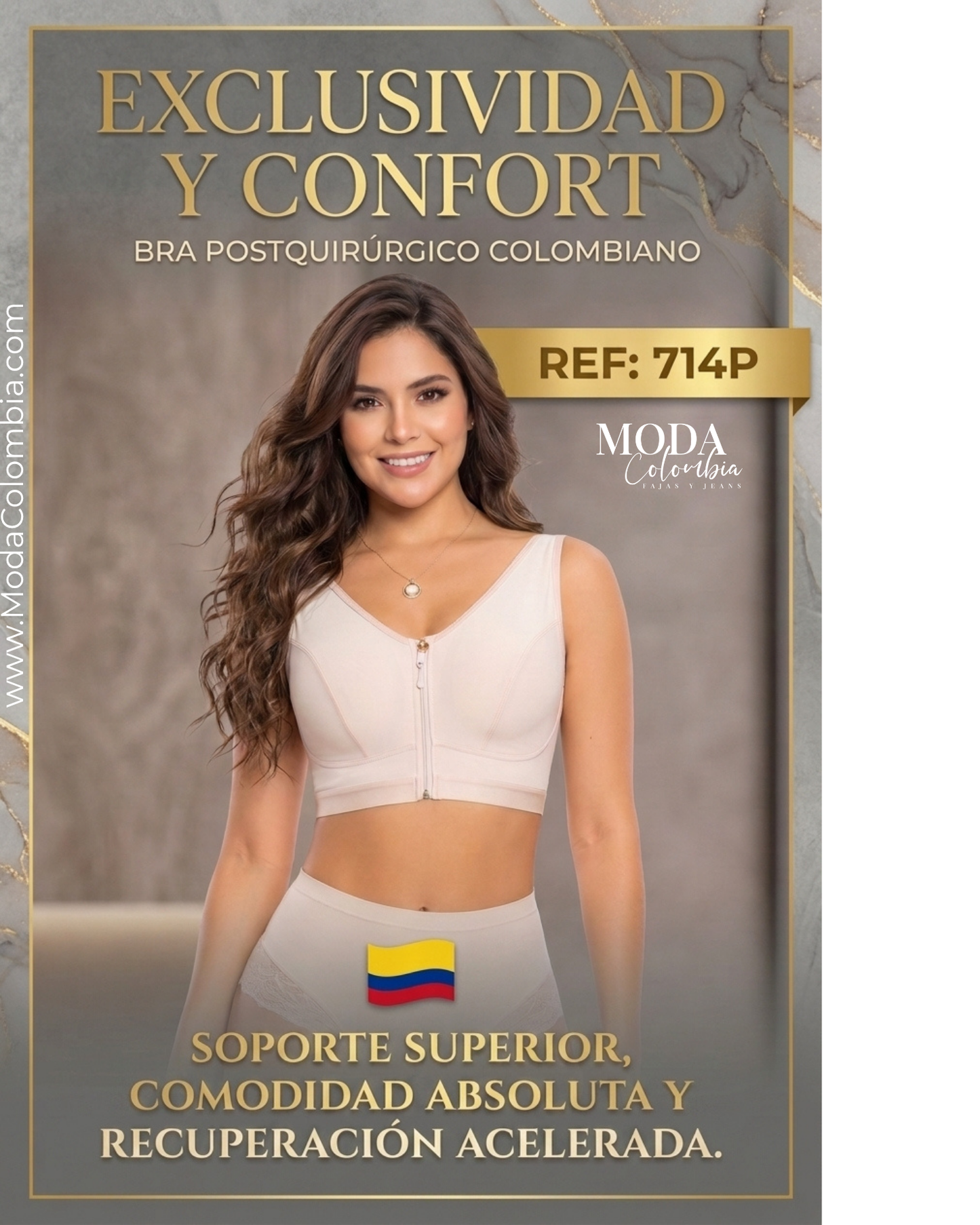 Colombian High-Compression Post-Surgical Daily Bra 714P
