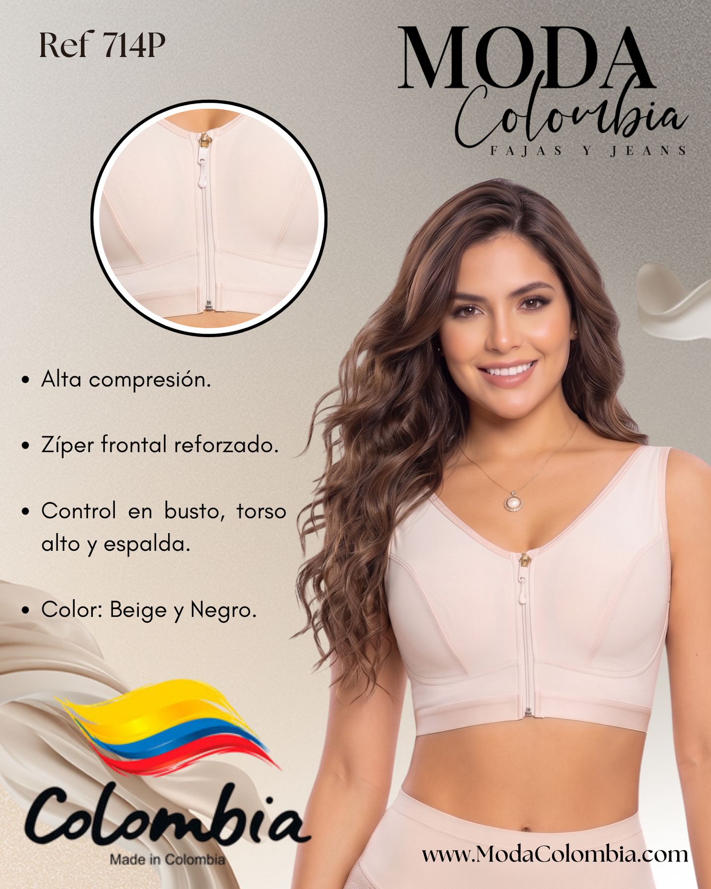 Colombian High-Compression Post-Surgical Daily Bra 714P
